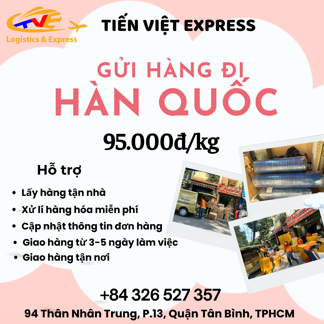Gửi hàng đi Hàn Quốc - Tiến Việt Express